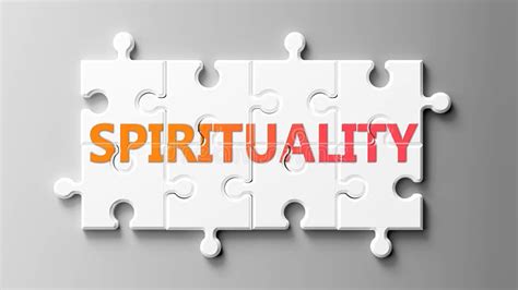Spirituality Complex Like A Puzzle Pictured As Word Spirituality On A
