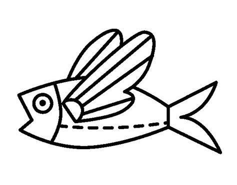 Flying Fish Coloring Page