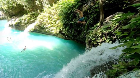 Kawasan falls canyoneering jumping 40 feet from a cliff. Kawasan Falls, Cebu - No Guide CLIFF JUMPING & WATERFALLS ...