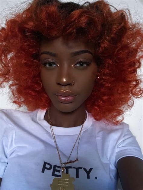 20 most flattering hair color ideas for hair color for dark skin burnt orange hair