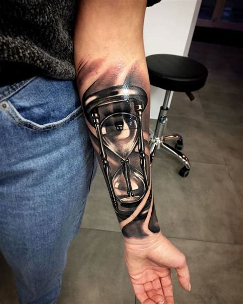 Unique Forearm Hourglass Tattoo Images