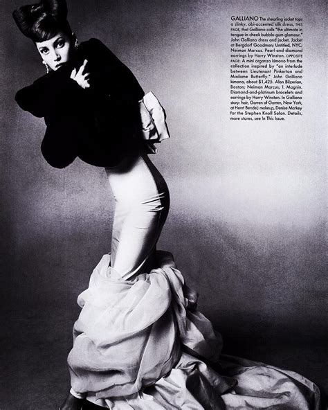 Us Vogue 1994 Christy Turlington Wears John Galliano 💜 Photos By