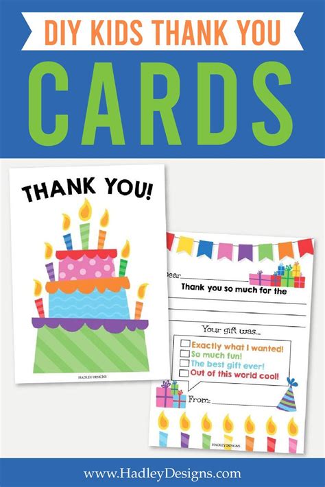 Free Printable Birthday Thank You Notes