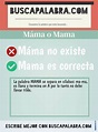 Cómo se escribe máma o mama - No debe llevar acento