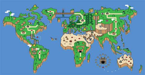 Super Mario World Map Wallpapers Wallpaper Cave