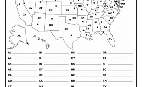 50 States Map Game Printable Map Theme Loader