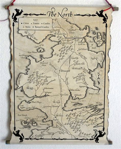 Westeros Map Of The North Game Of Thrones The North Map Westeros Map