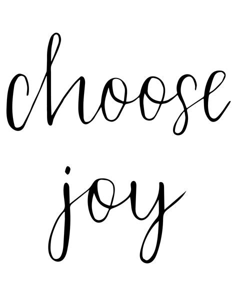 Choose Joy Downloadable Print Printable Art Wall Decor Etsy