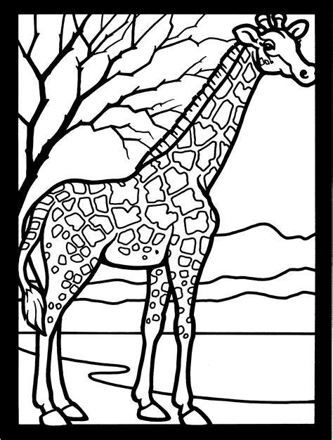 Check out this simple and cool paper giraffe! Free Giraffe Coloring Pages