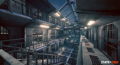 Artstation Prison Interior