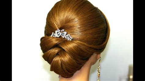 Check out these 30 strikingly gorgeous easy hairstyles for long hair to try this year. Wedding hairstyle for medium long hair. Bridal updo - YouTube