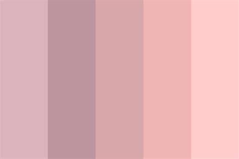 To make your design more colorful, adding pink colors should be a good idea. Dusty Rose Hues Color Palette