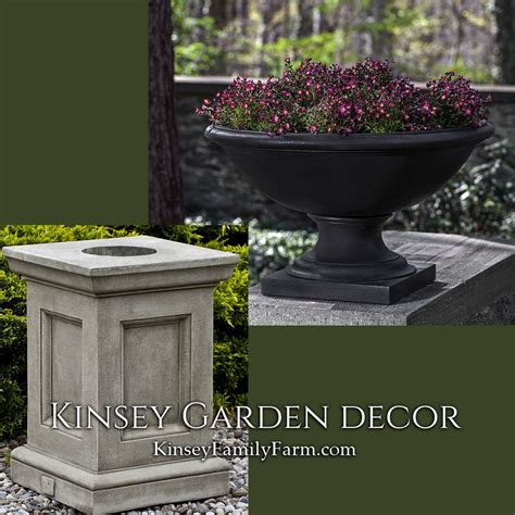 Savannah Urn On Formal Pedestal Planter Kinsey Garden Decor