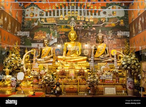 Ayutthayathailand May 09 2015 Golden Buddha Statue In Chapel Wat