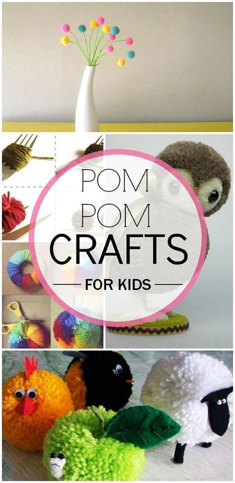 5 Adorable Pom Pom Crafts For Preschoolers And Kids Pom Pom Crafts