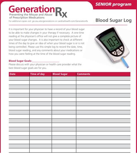 Free Printable Blood Sugar Chart Templates Excel Word Pdf Best
