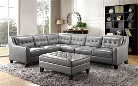See more ideas about grey leather couch, leather couch, living room grey. Malibu Sectional Sofa in Grey by Leather Italia w/Options