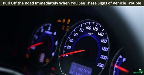 Pull Off The Road Immediately When You See These Signs Of Vehicle