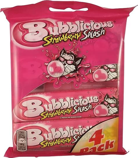 Bubblicious Strawberry Gum Bubblicious Chewing Gum Strawberry