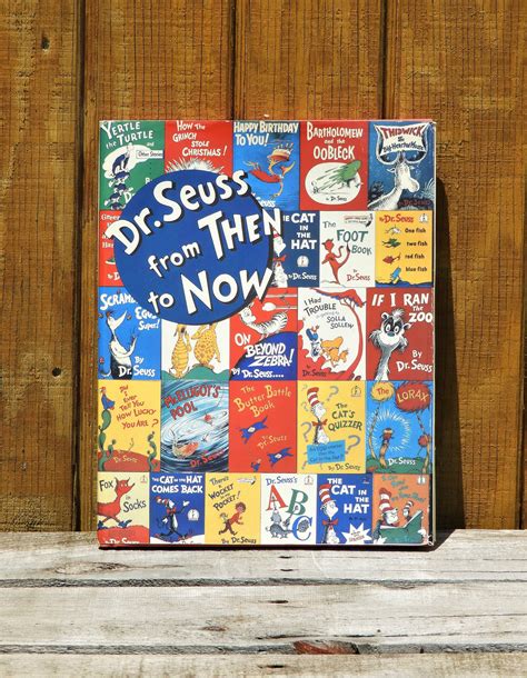 Vintage Dr Seuss Hardback Collectible Book 1987 From Then To Now