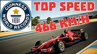 World record top speed with a official Formula 1 car - YouTube