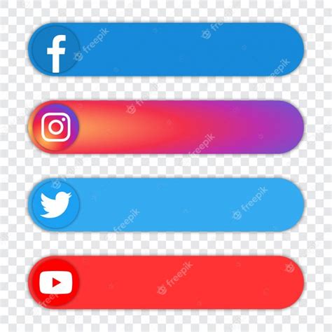 Premium Vector Set Of Of Popular Social Media Logo Facebook