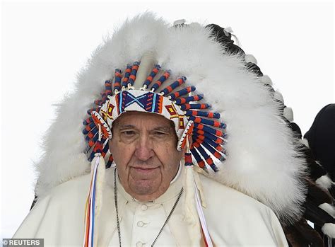 Pope Dons Indian Feather Headdress Ar15com
