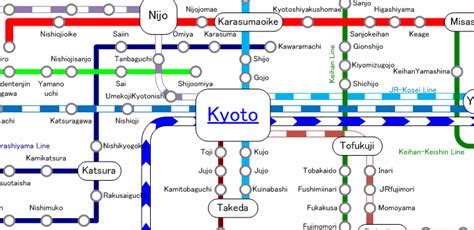 Kyoto Jr Train Map