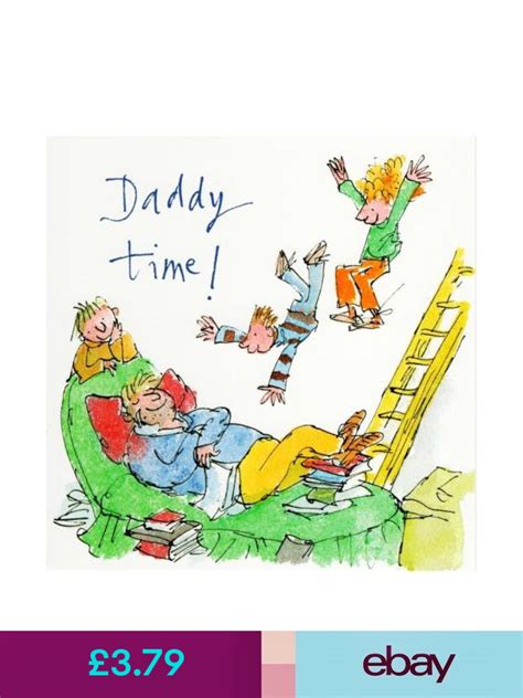 Pin By Marthie Van Rooyen On Quentin Blake Greeting Card Art Quentin Blake Happy Fathers Day