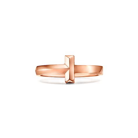 Tiffany T T1 Narrow Ring In 18k Rose Gold 25 Mm Wide Pampermy