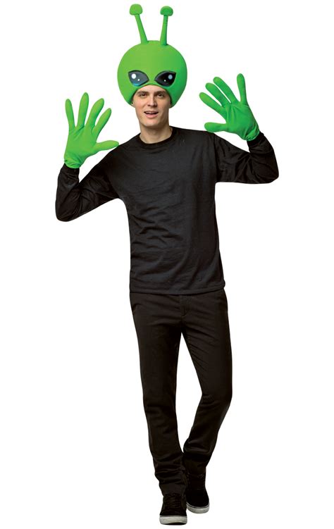 Adult Classic Green Alien Costume
