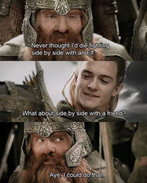 Gimli Lord Of The Rings Quotes Quotesgram