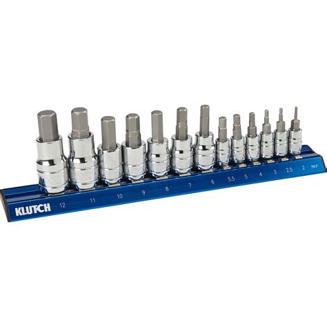 Klutch Metric Hex Bit Socket Set — 13 Pc Northern Tool Equipment