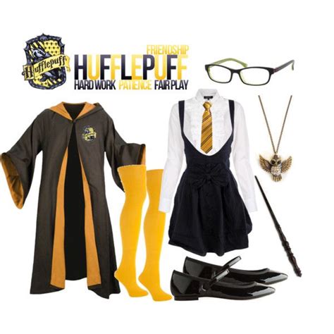 Hufflepuff Uniform Más Harry Potter Houses Outfits Harry Potter