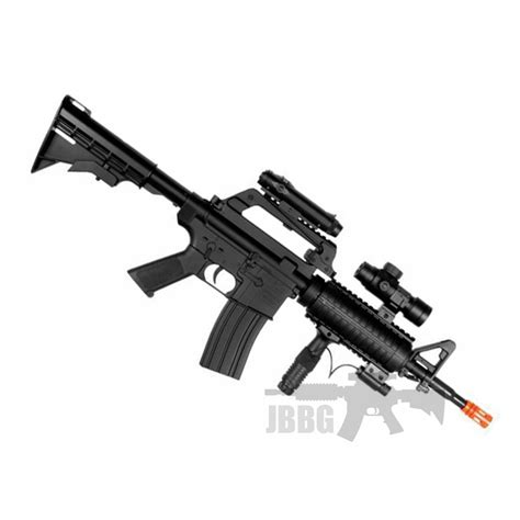 Well Mr744 M4m16 Style Spring Airsoft Rifle Just Airsoft Guns