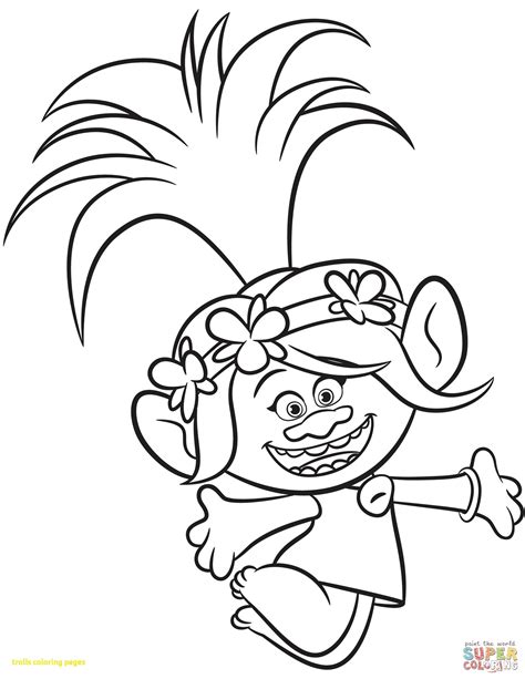 Trolls 2016 Coloring Pages At Getdrawings Free Download