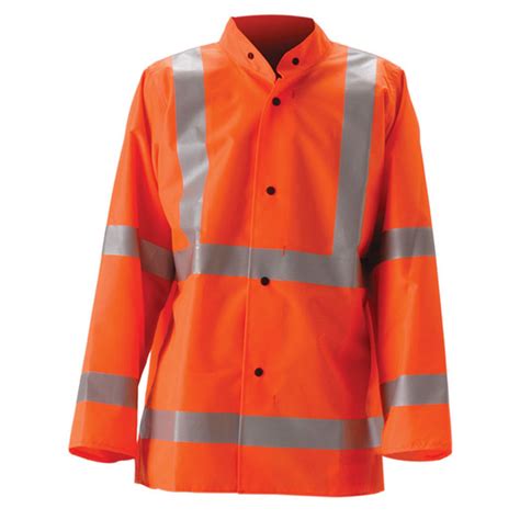 Nasco Class 3 Hi Vis Worklite Made In Usa Rain Jacket With D Ring
