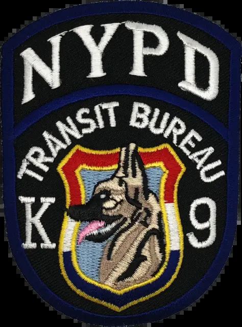 New York City Police Department Nypd Shoulder Patch Transit Bureau K