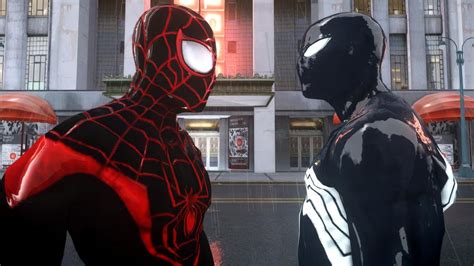 Spiderman Miles Morales Vs Black Spiderman Epic Battle Youtube