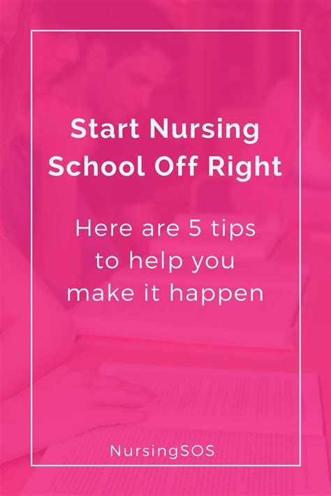 5 Tips To Help You Succeed In The First Few Weeks Of Nursing School