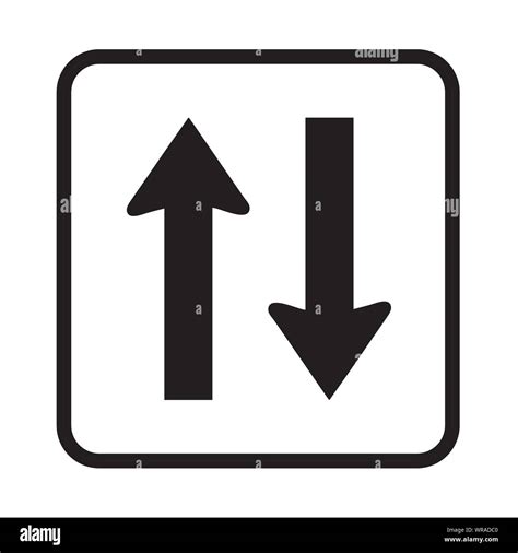 Two Way Road Sign Vector Stock Vector Image And Art Alamy