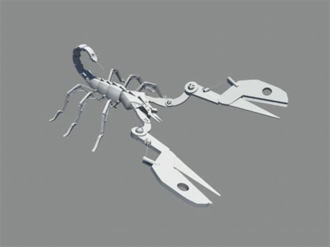 Robotic Scorpion 3d Model Maya Files Free Download Cadnav