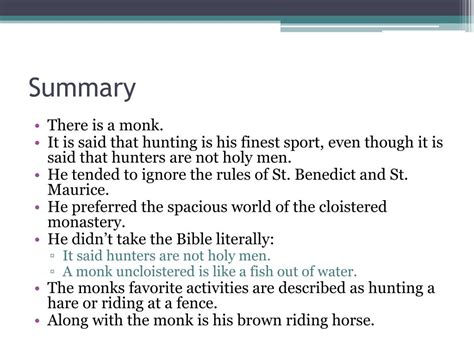 Ppt The Monk Canterbury Tales Powerpoint Presentation Free Download