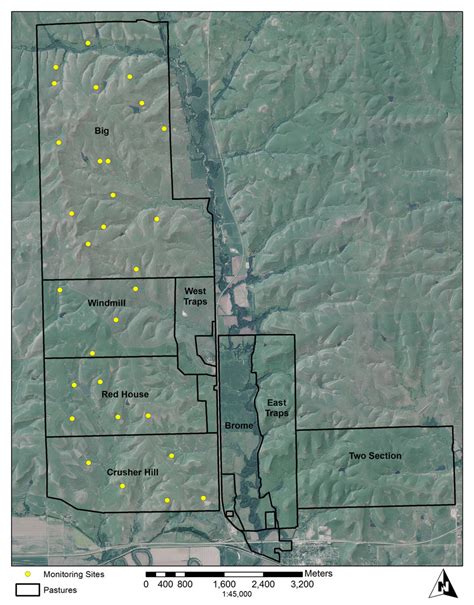 Map Of Tallgrass Prairie National Preserve Including Long Term