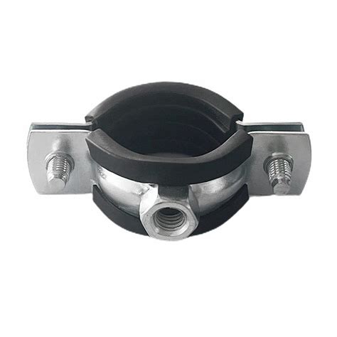 Zinc Plated Or Stainless Steel Pipe Clamp With Rubber Hanging Beam