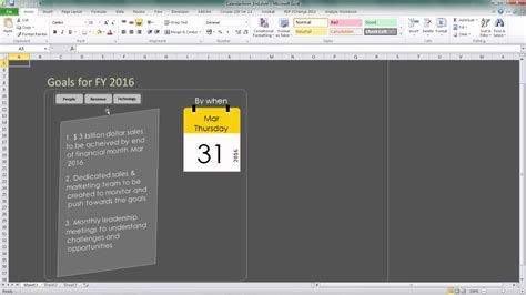 Excel Animation Calendar Flip Animation In Excel Excel 3d Effects