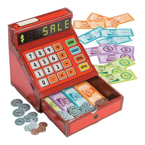 Play Cash Register With Money Toys 81 Pieces