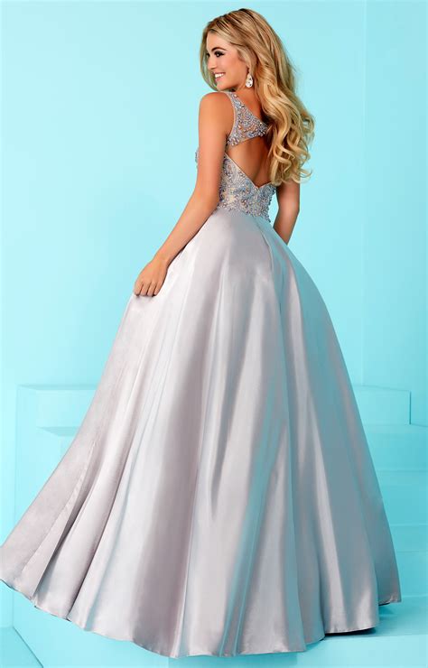 Tiffany Designs 16208 Sleeveless Beaded Top Ball Gown Prom Dress
