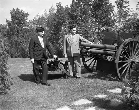 American Legion Gives Cannon During Scrap Drive September 1942 Ann