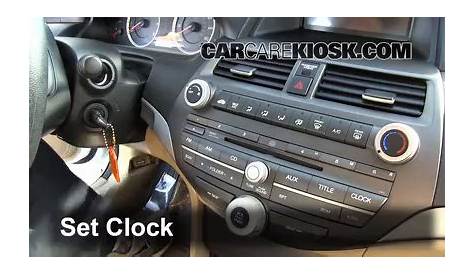 2004 honda accord clock set with navigation